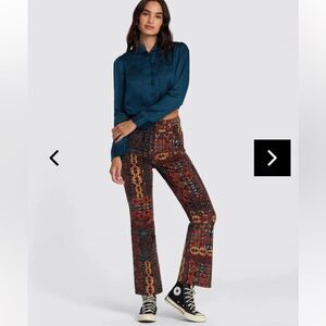 NWT RVCA Retro High Waisted Wide Leg Cords